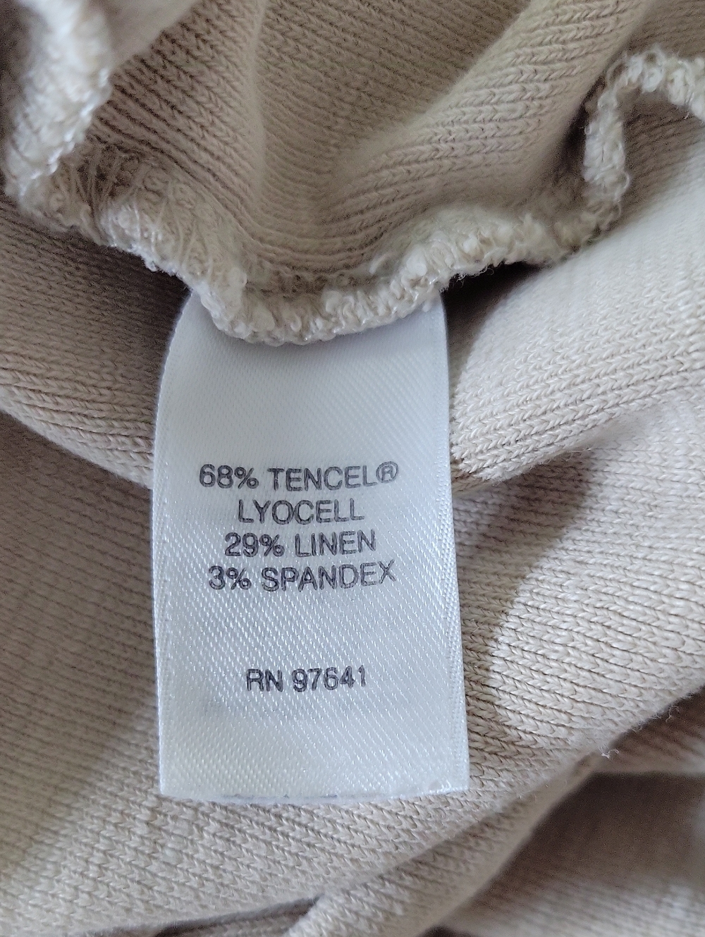 J Jill PureJill Tan Lyocell Linen Open Cardigan Size Large - Picture 6 of 7